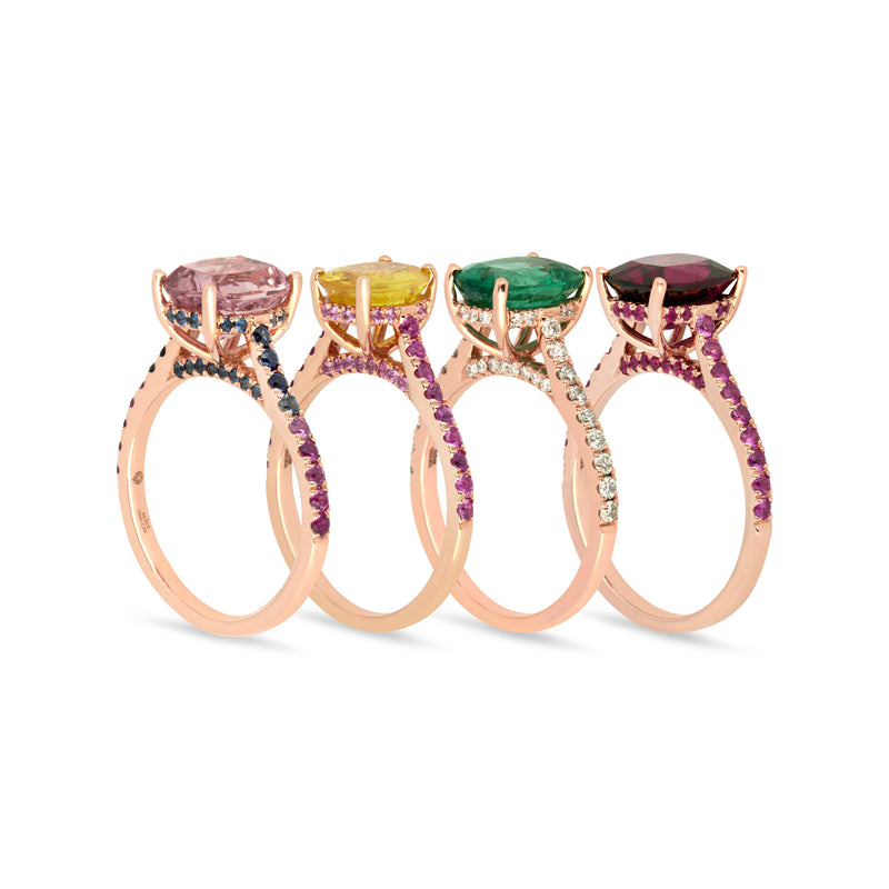 The Chroma Emerald Cocktail Ring