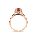 The Chroma Pink Tourmaline Cocktail Ring in 18K Rose Gold