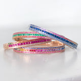 The Union Radiant Ruby Rainbow in 18K Rose Gold