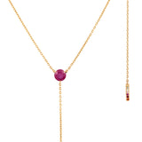 The Anima Ruby Necklace in 18K Rose Gold