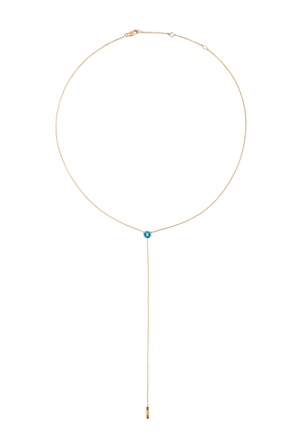 The Anima Topaz Necklace in Yellow Gold