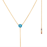 The Anima Topaz Necklace in 18K Yellow Gold