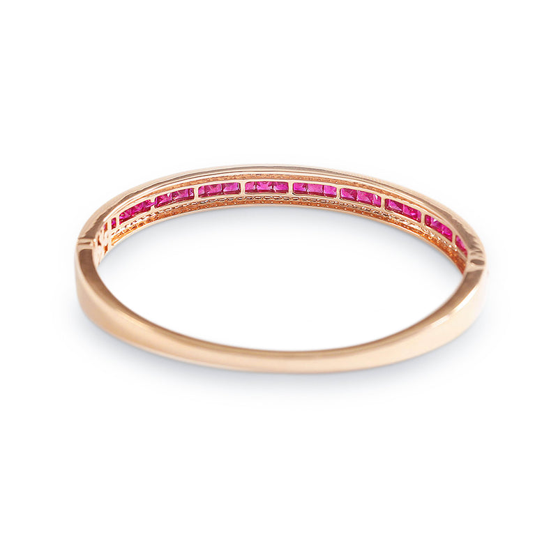 The Ruby Union Bracelet in Rose Gold