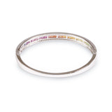 The Rainbow Union Bracelet in 18K White Gold