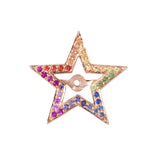 The Star Halo Rainbow in 18K Rose Gold
