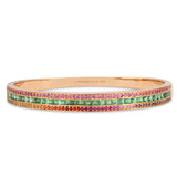 The Emerald Radiant Union Bracelet in Rose Gold