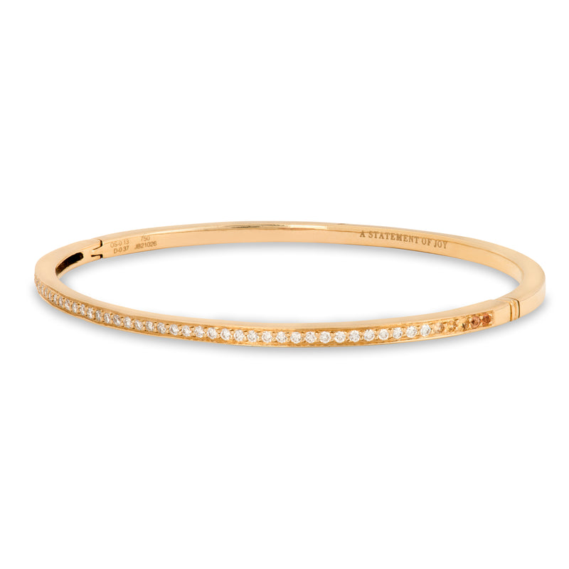 The Diamond and Yellow Sapphire Journey Bracelet in Yellow Gold