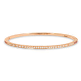 The Diamond and Pink Sapphire Journey Bracelet in Rose Gold