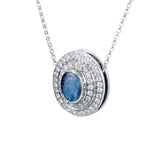 The Alice Blue Opal and Diamonds Eclipse in 18K White Gold
